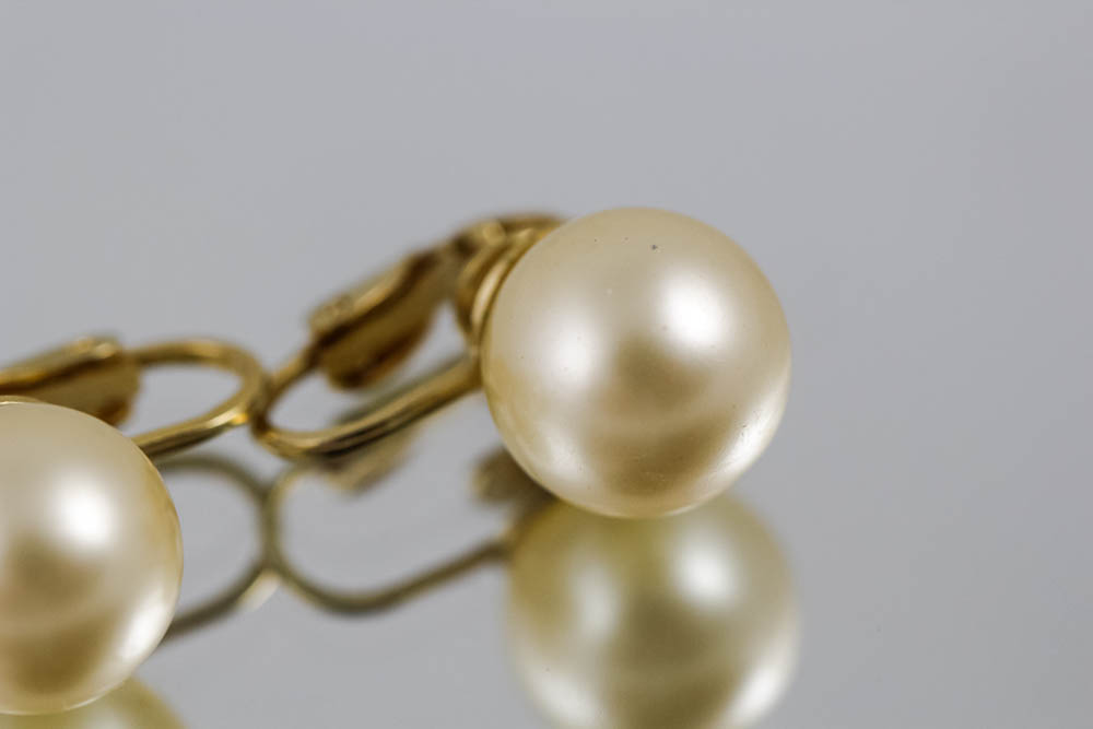 Pair of Vintage Hattie Carnegie Faux Pearl Earrings
