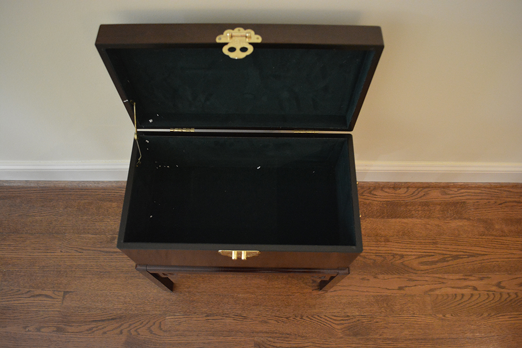 Wooden Chest on Stand