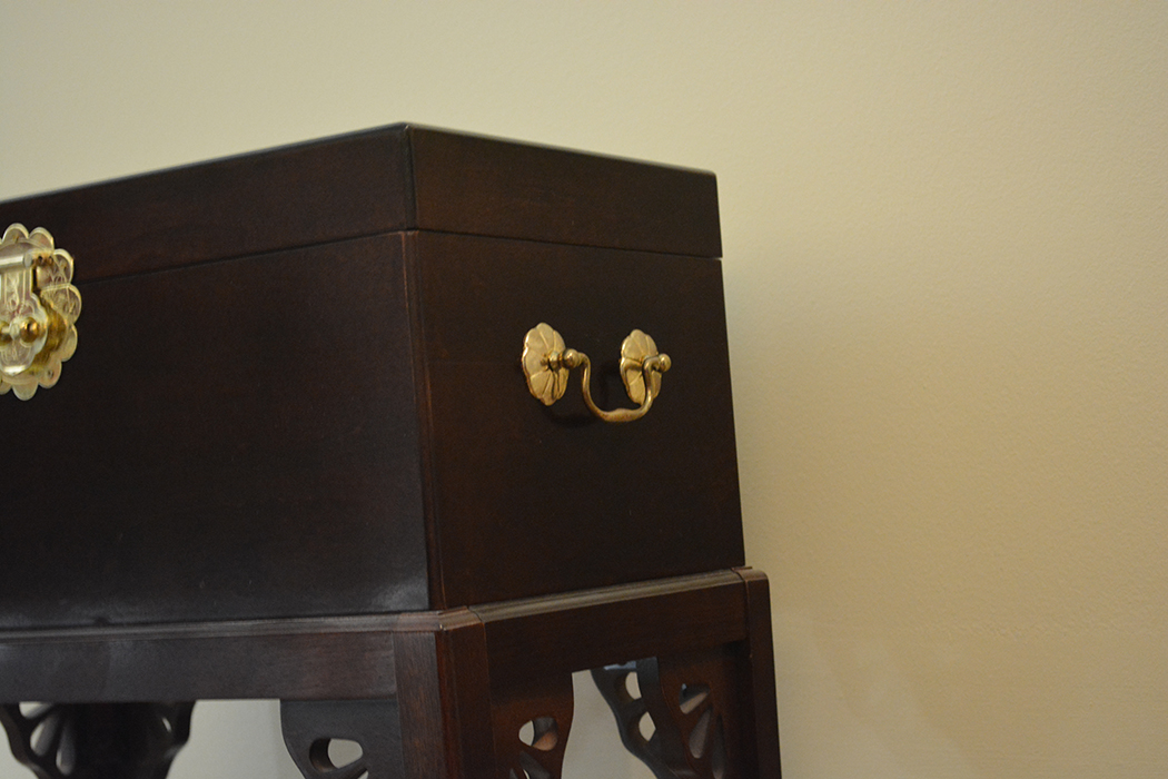 Wooden Chest on Stand