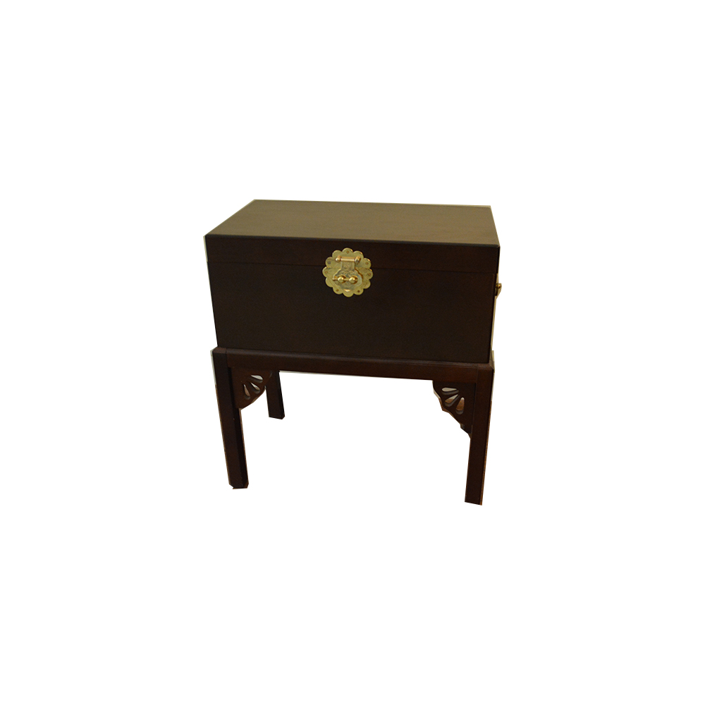 Wooden Chest on Stand