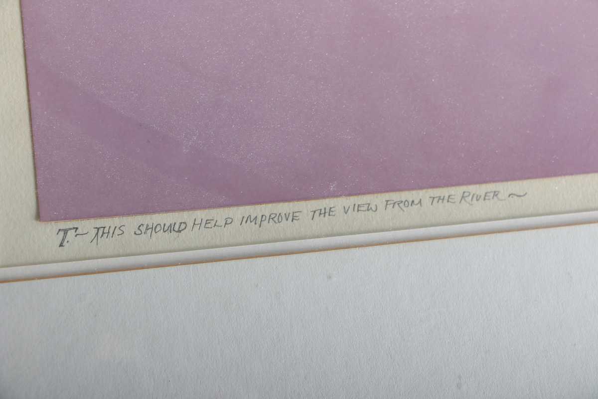 Bob Straus Signed Digital Photograph of a Boat Floating in a Lake