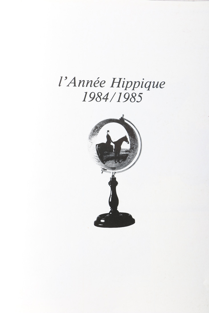 Two "L'annèe Hippique" Books