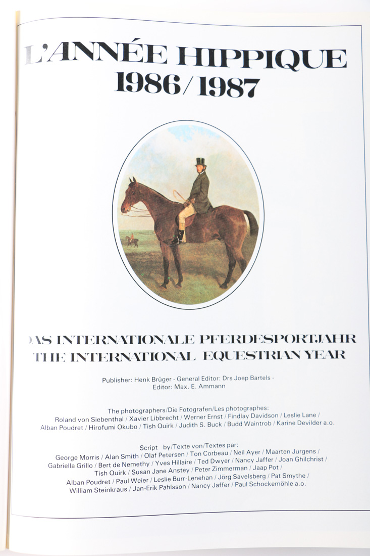 Two "L'annèe Hippique" Books