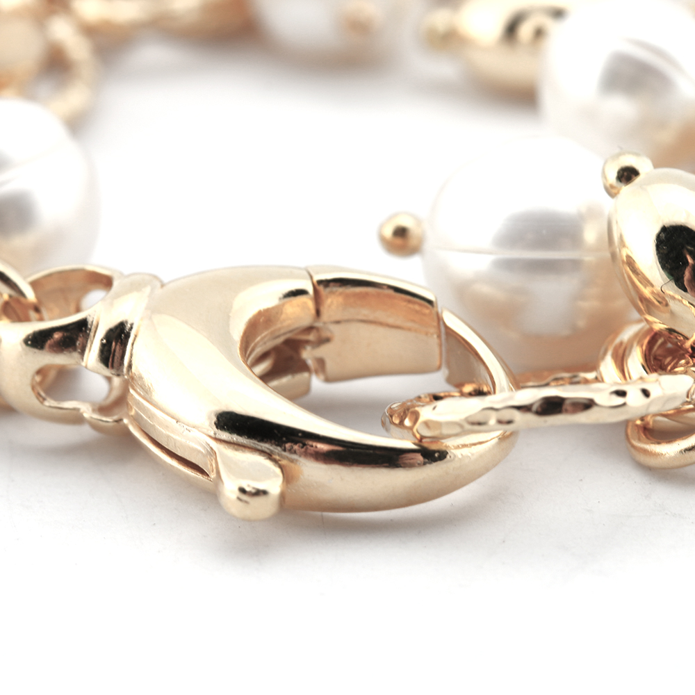 Gold Tone Freshwater Pearl Hematite Bracelets