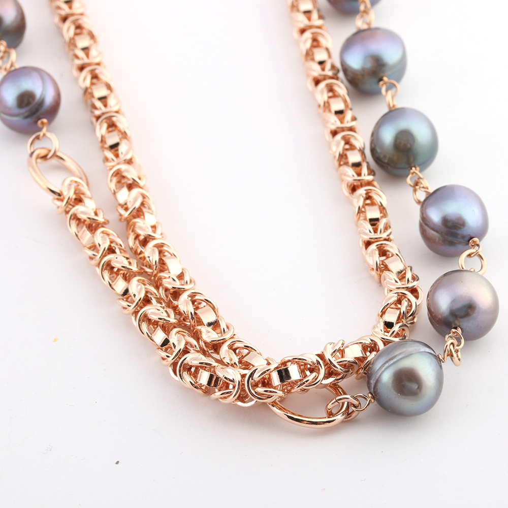 Rose Gold Electroplated Freshwater Pearl Jewelry