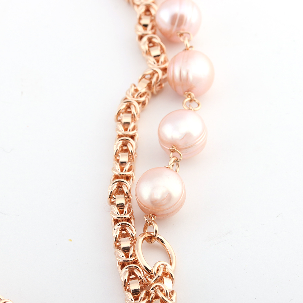 Rose Gold Electroplated Freshwater Pearl Jewelry