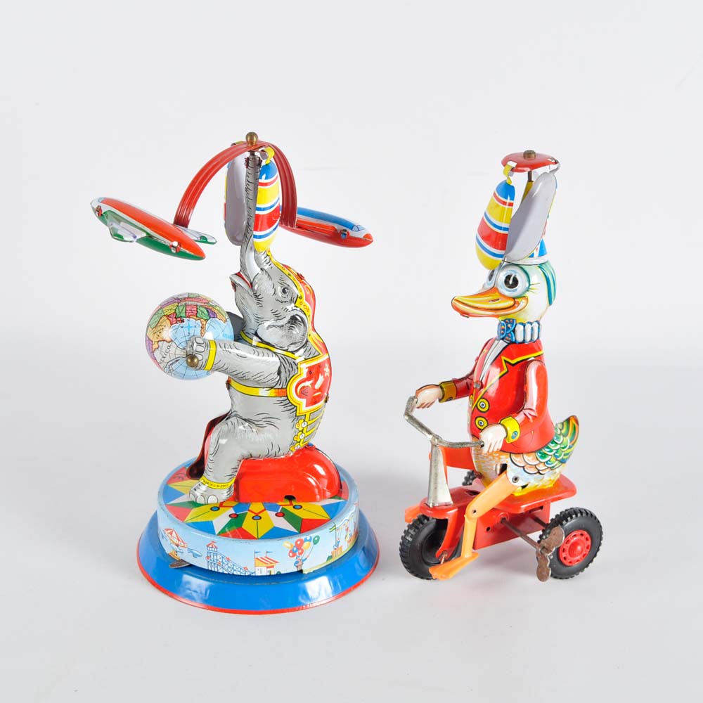 Vintage German Tin Wind-up Toys