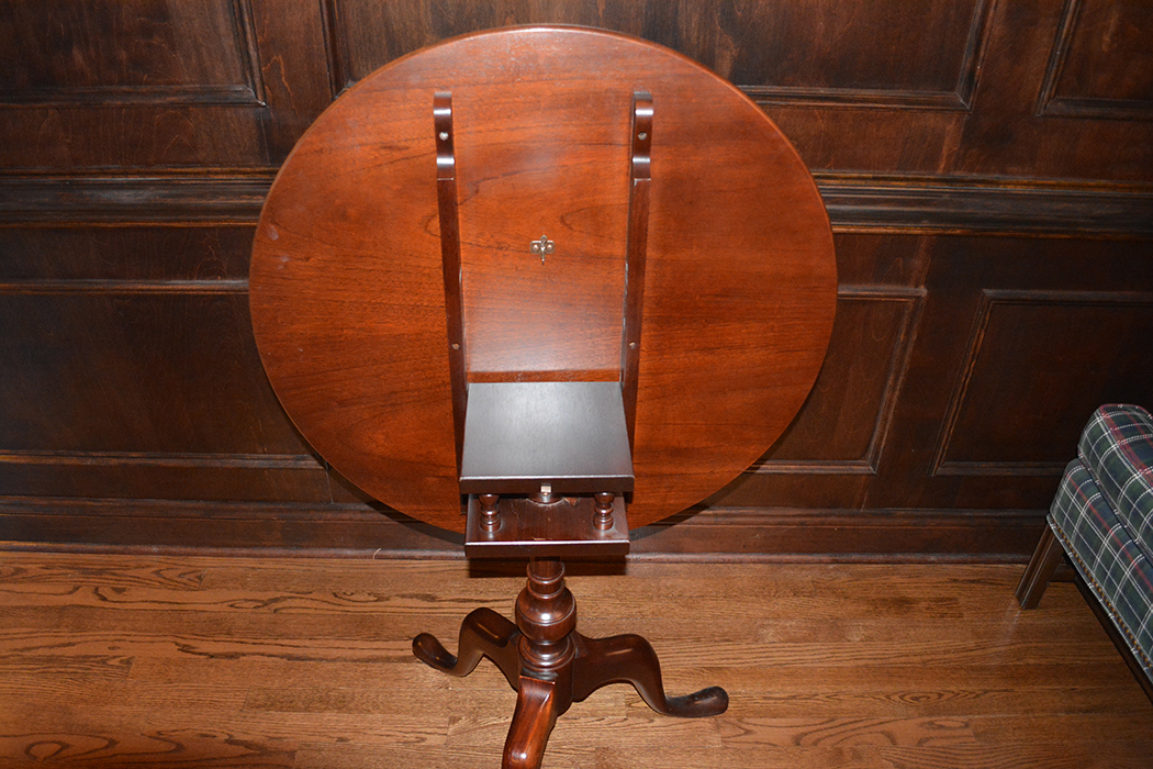 Vintage Cherry Tilt-Top Tea Table
