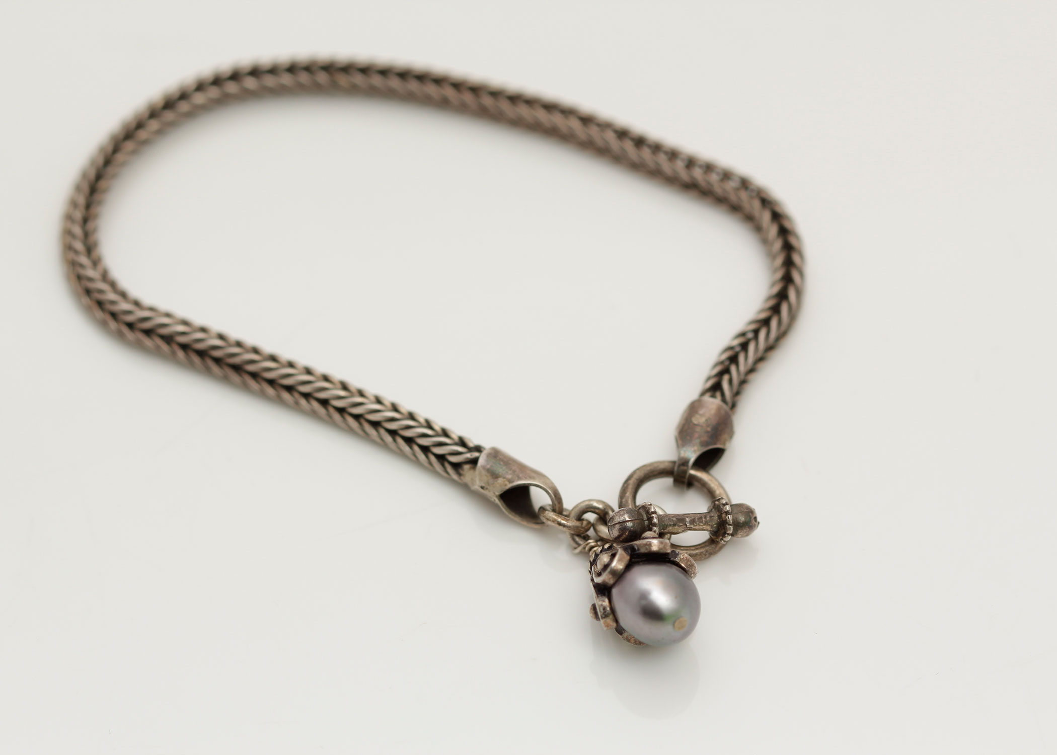 Sterling Silver Rope Twist Bracelet and Scorpion Ring