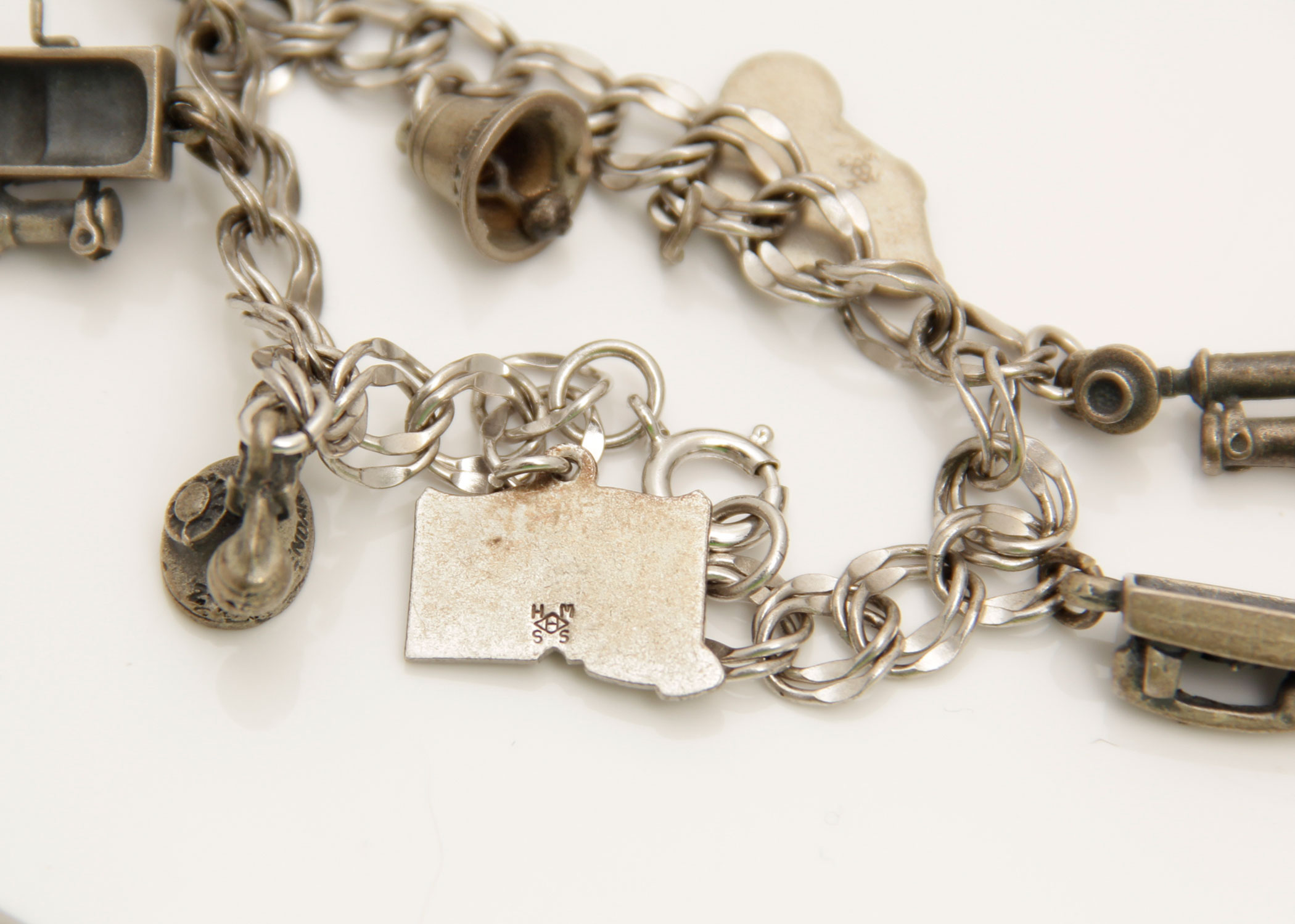 Charm Bracelet and ID Bracelet with Sterling Silver Cap