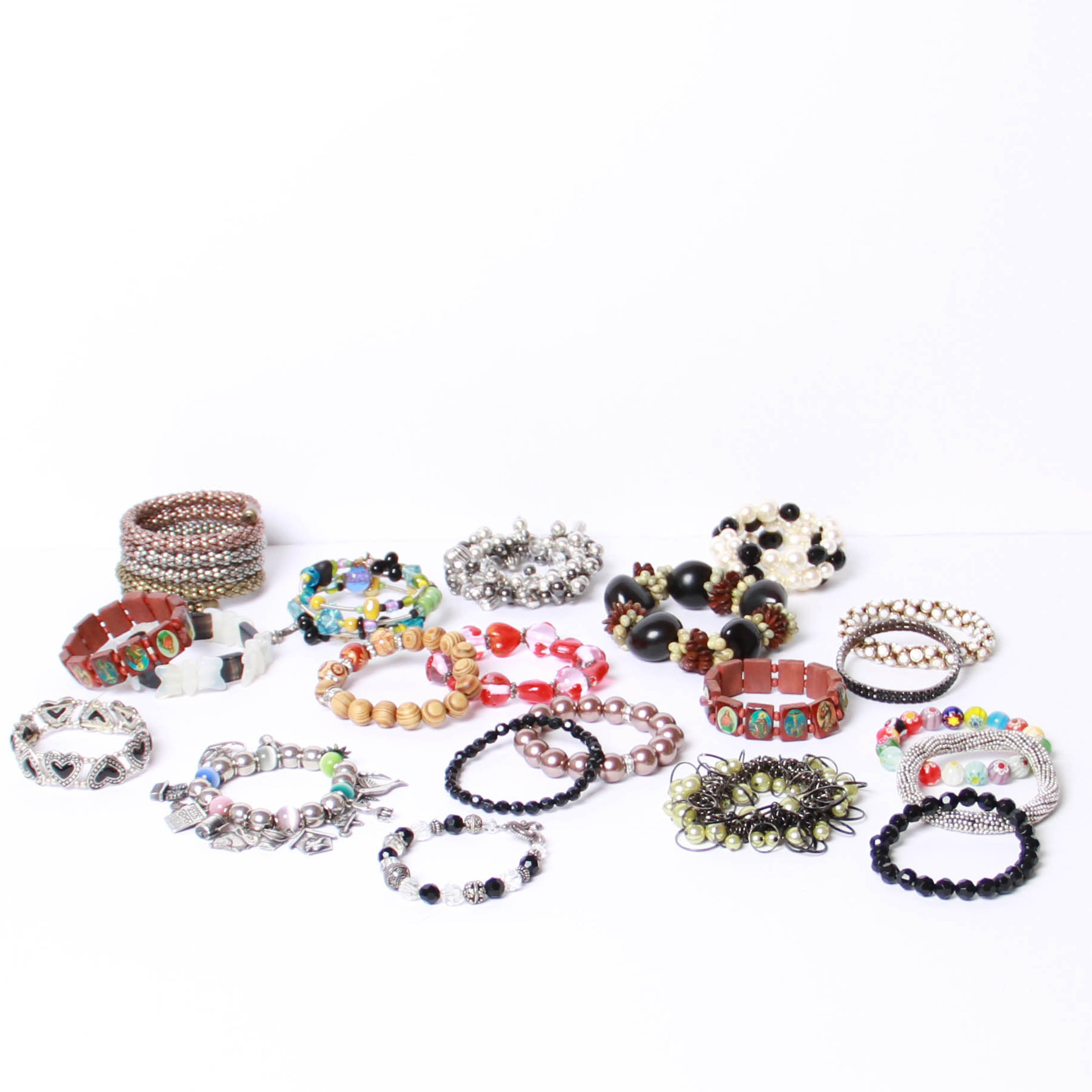 Assortment of Beaded Bracelets