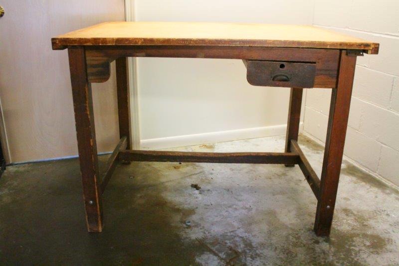 Vintage "Economy" Drafting Table by Hamilton Mfg. Co.