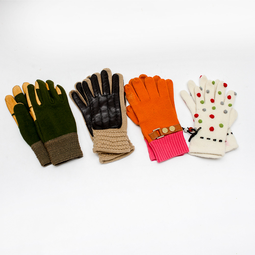 Assortment of Gloves Including Tory Burch and Moschino