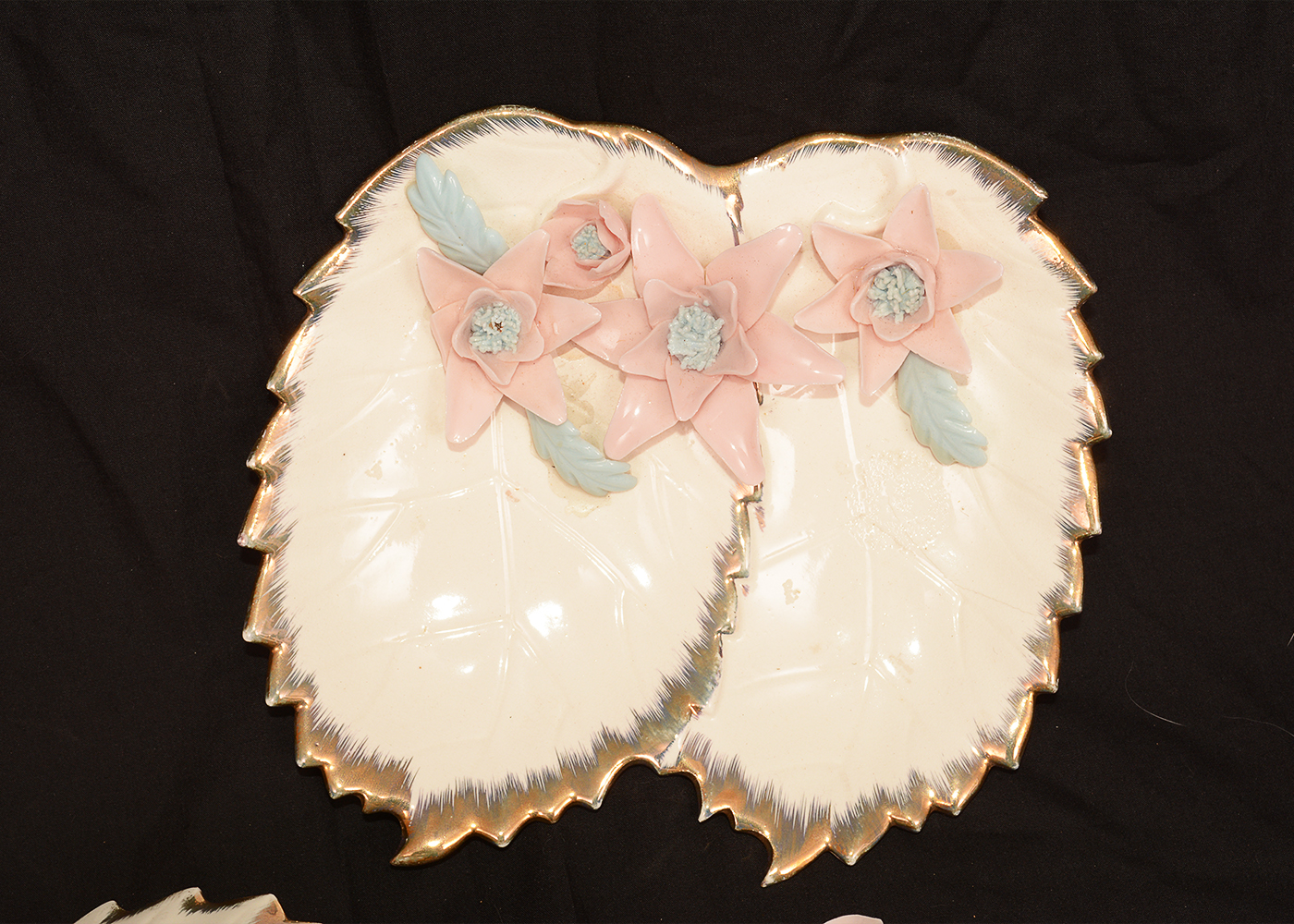Vintage Porcelain Dishes and Trinket Boxes with Floral Designs
