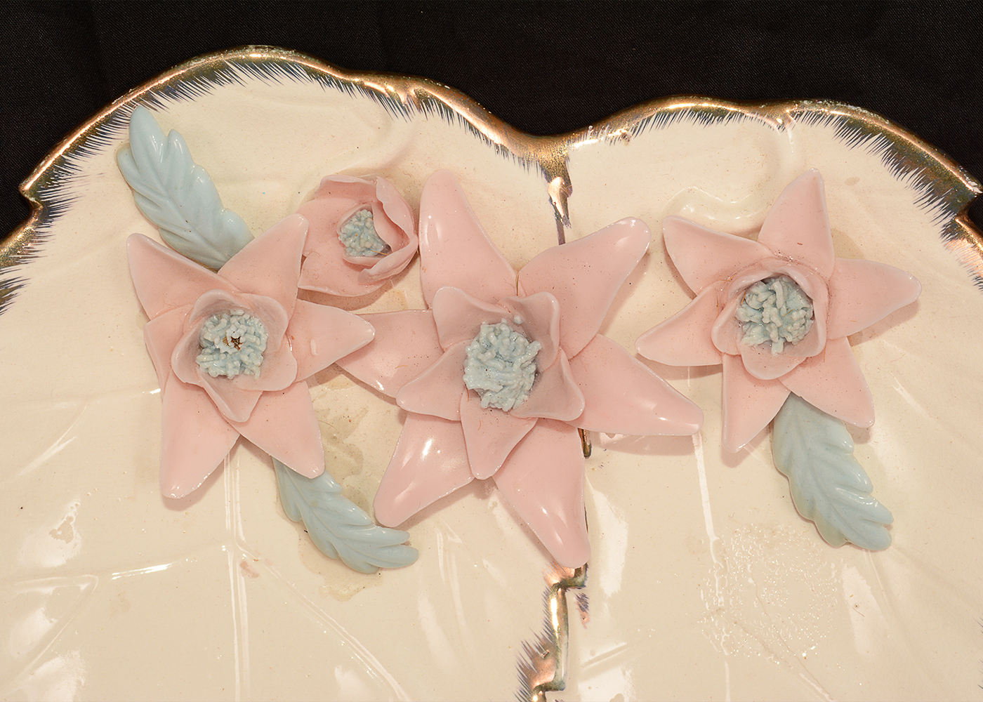 Vintage Porcelain Dishes and Trinket Boxes with Floral Designs