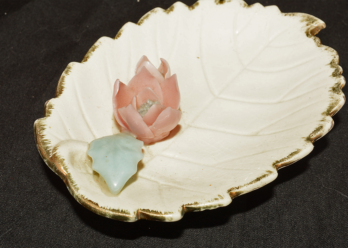 Vintage Porcelain Dishes and Trinket Boxes with Floral Designs