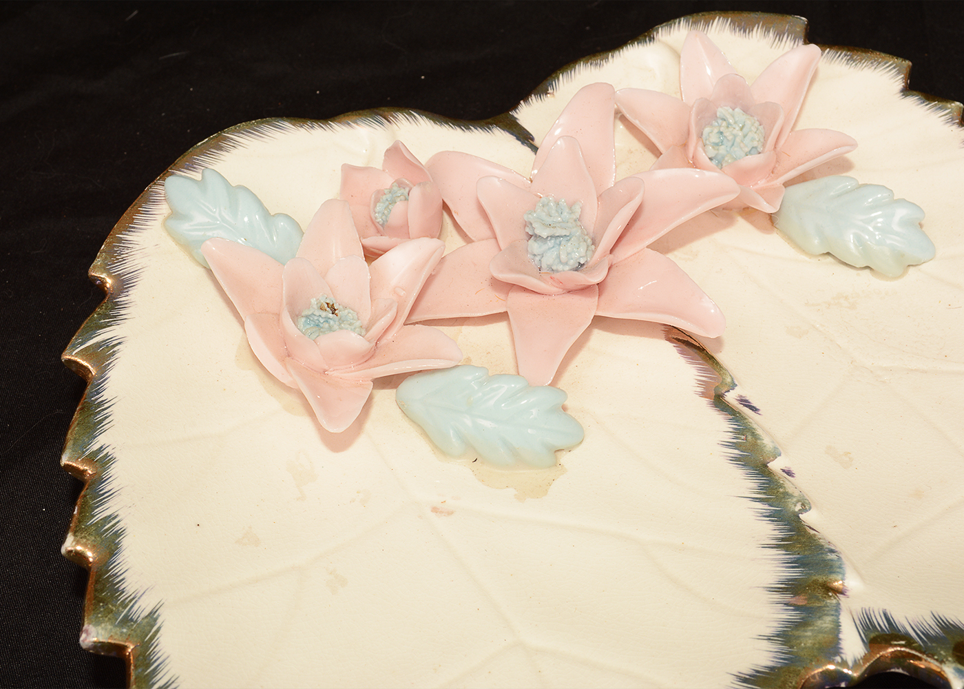 Vintage Porcelain Dishes and Trinket Boxes with Floral Designs