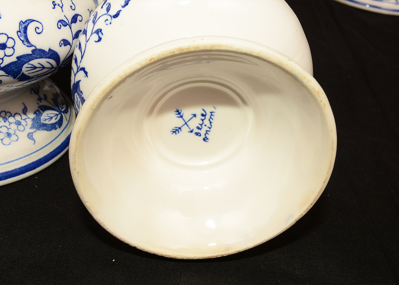 Delft Style Blue and White Porcelain Kitchen Canister Set