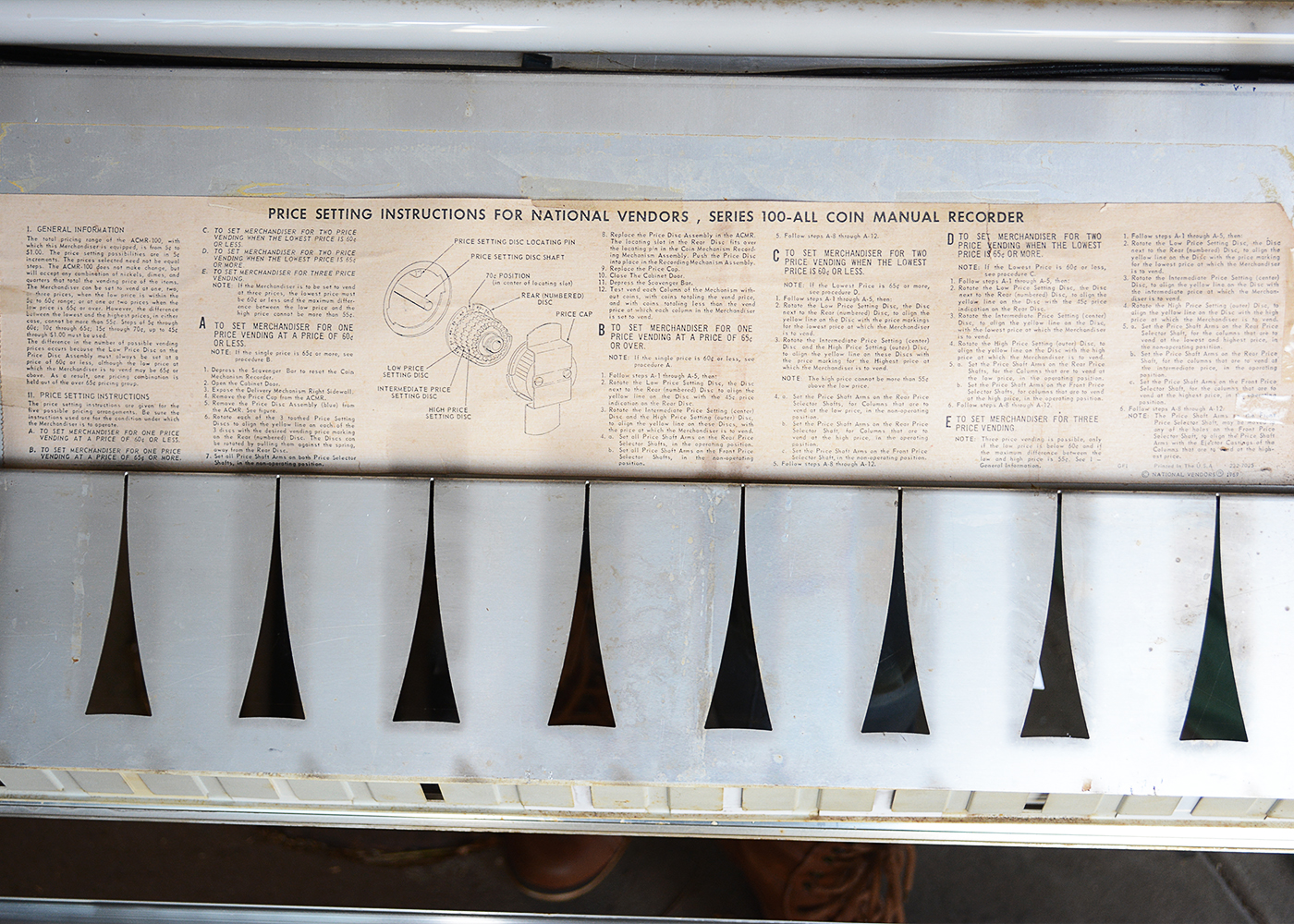 Vintage 1969 National Vendors Cigarette Vending Machine