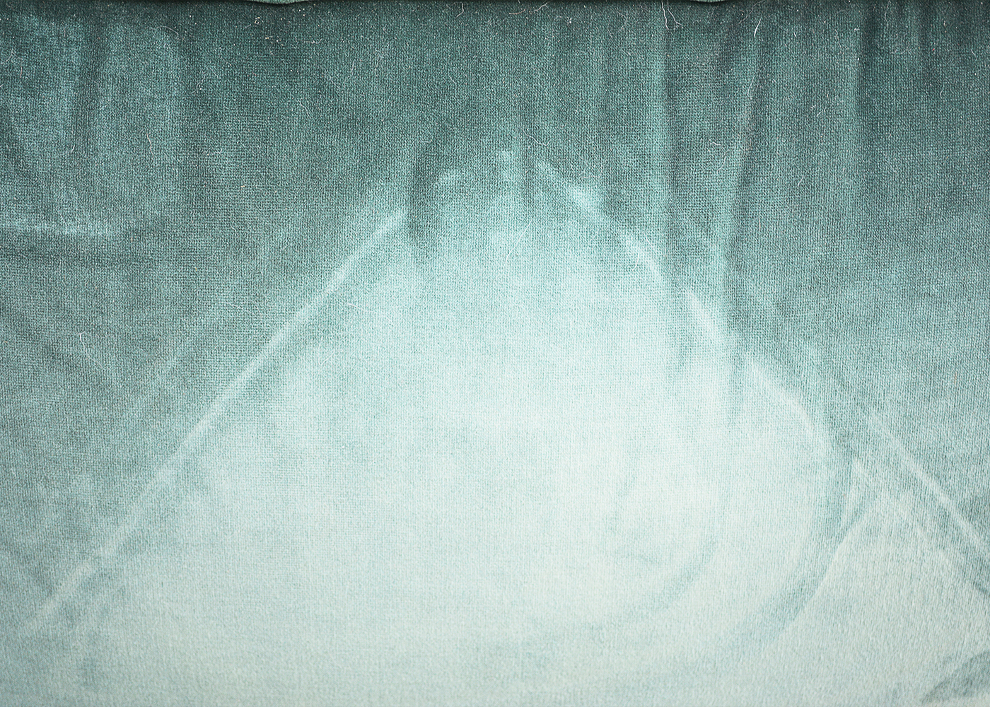 Ethan Allen "Traditional Classics" Green Velour Sofa