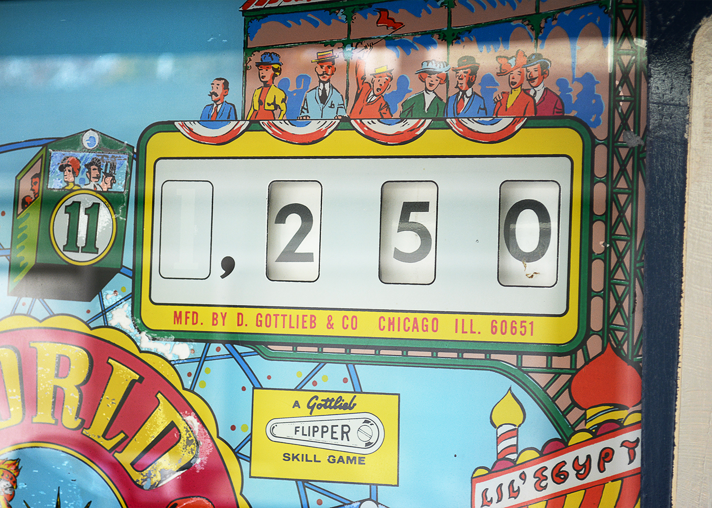 Vintage 1964 D. Gottlieb "World Fair" Pinball Machine