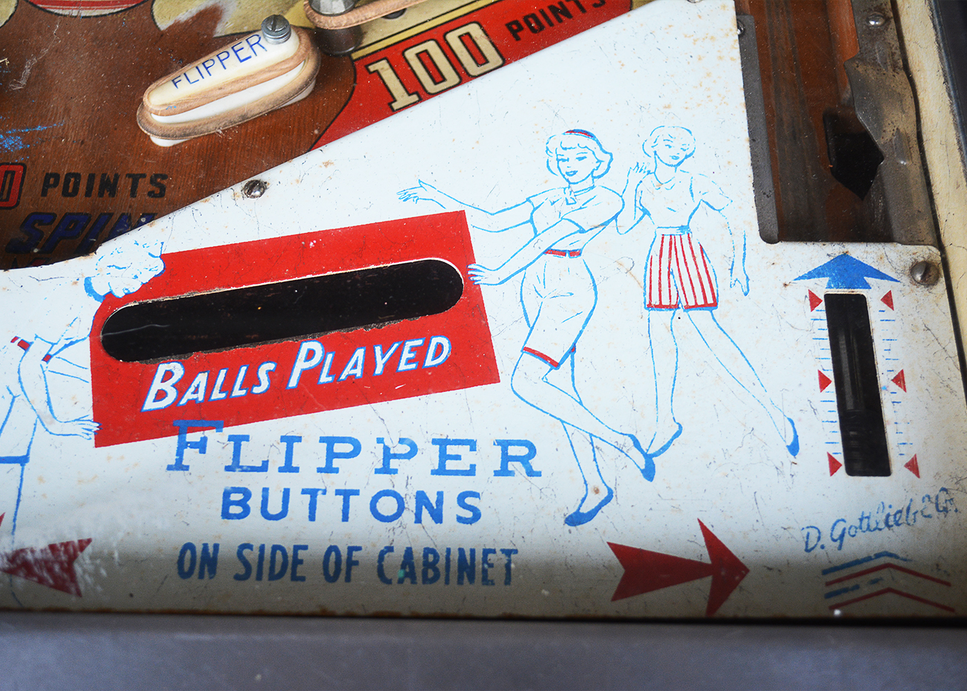 Vintage 1964 D. Gottlieb "World Fair" Pinball Machine