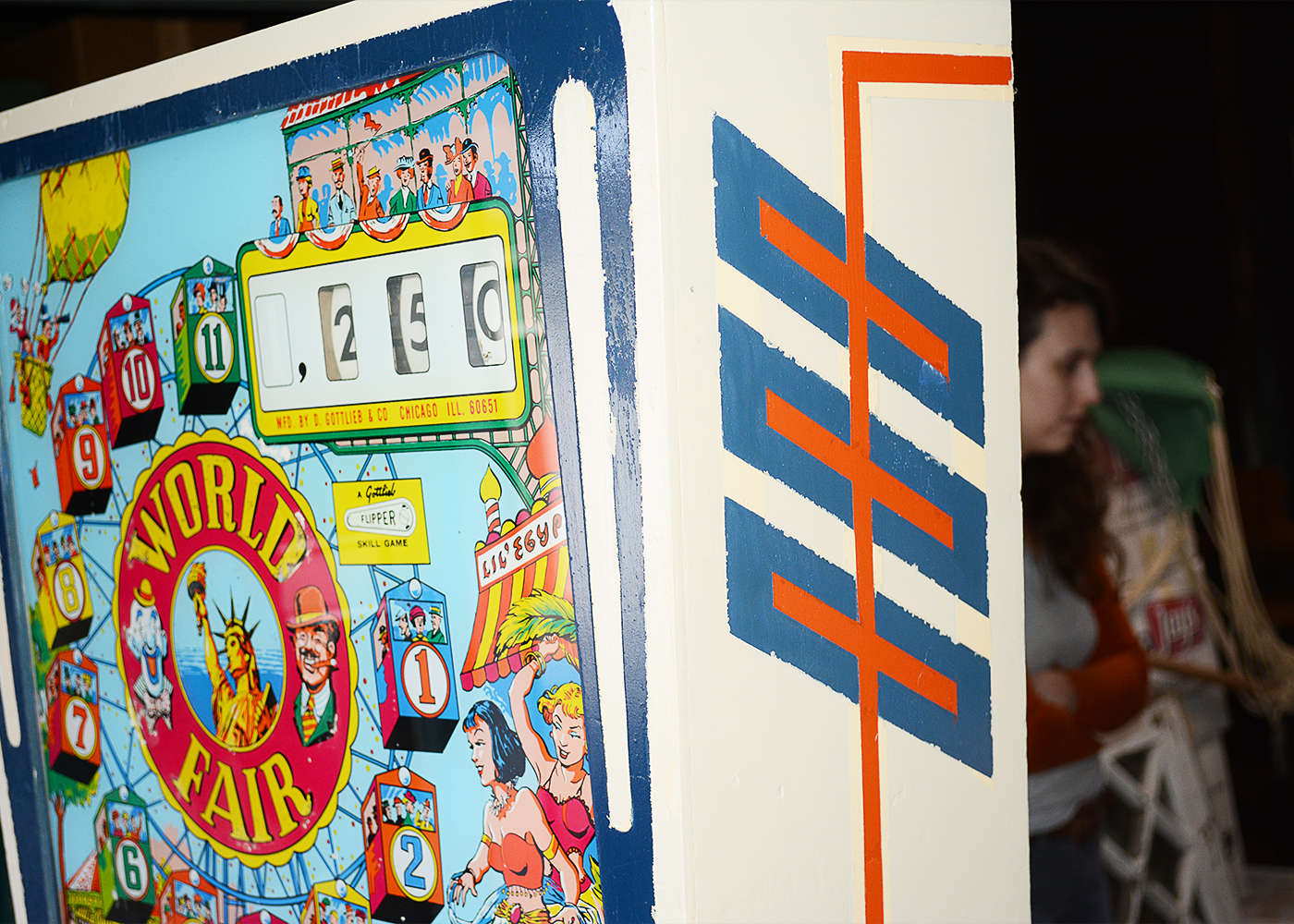 Vintage 1964 D. Gottlieb "World Fair" Pinball Machine