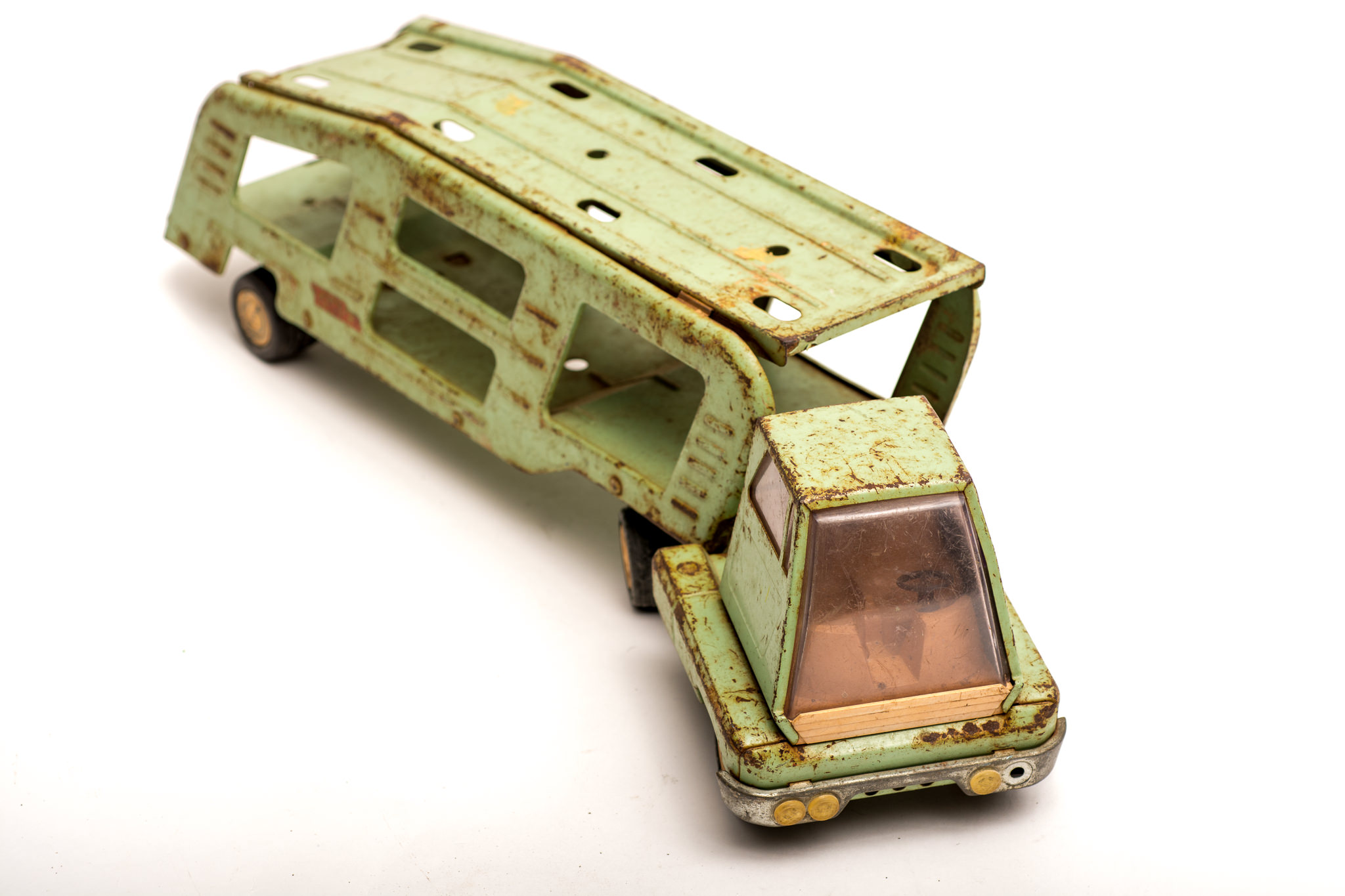 A Collection of Vintage Tonka Trucks