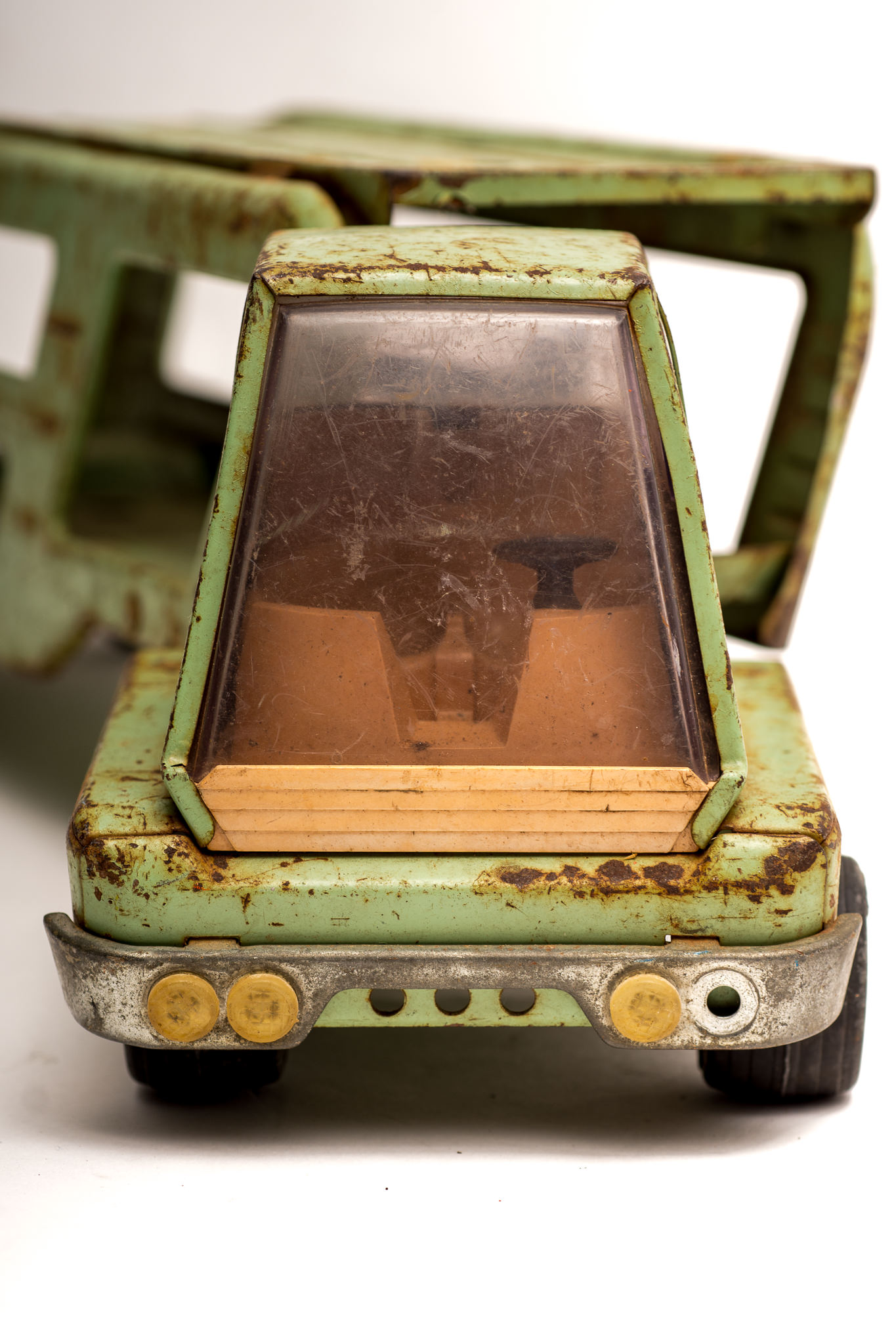 A Collection of Vintage Tonka Trucks