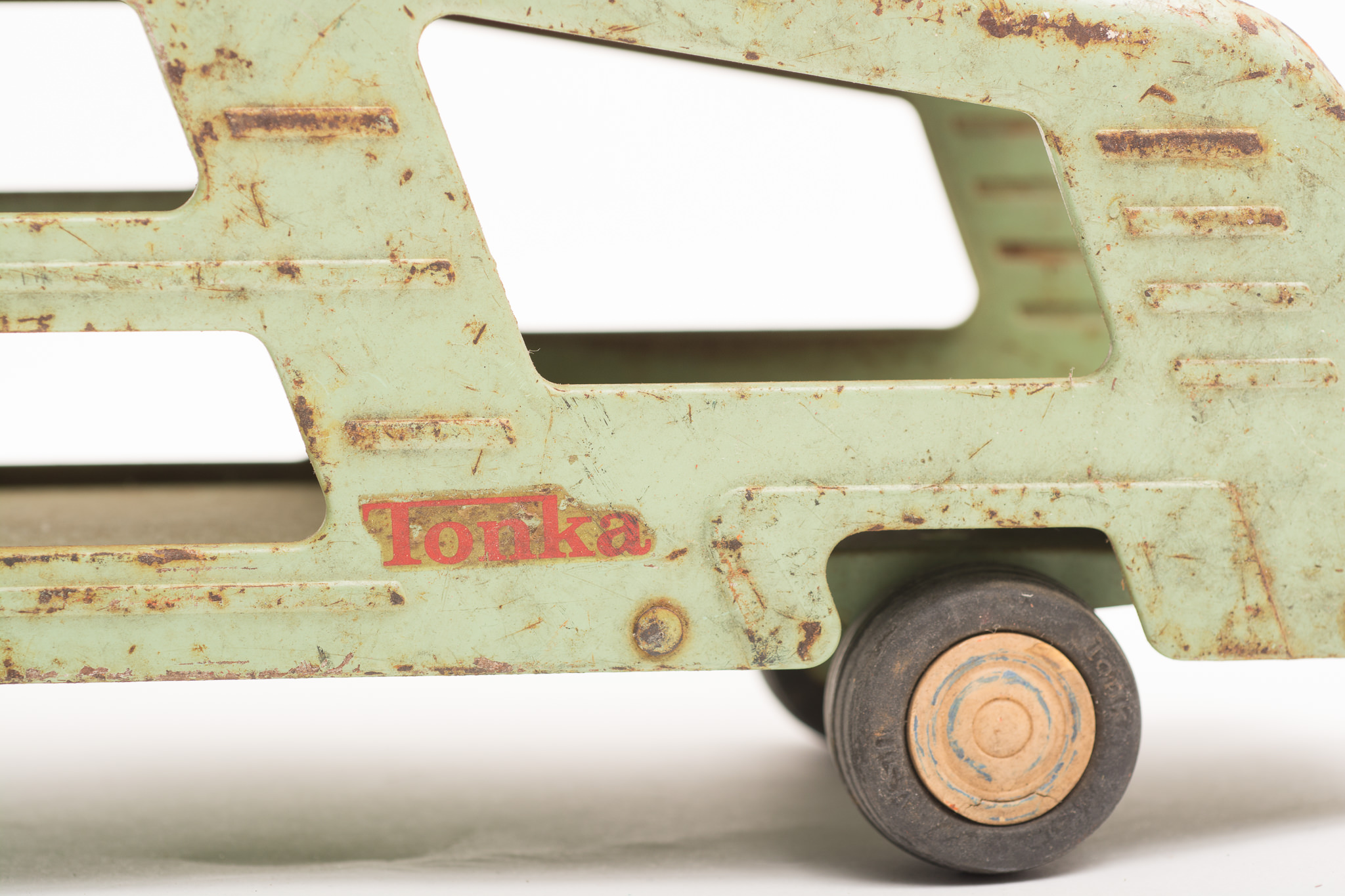 A Collection of Vintage Tonka Trucks