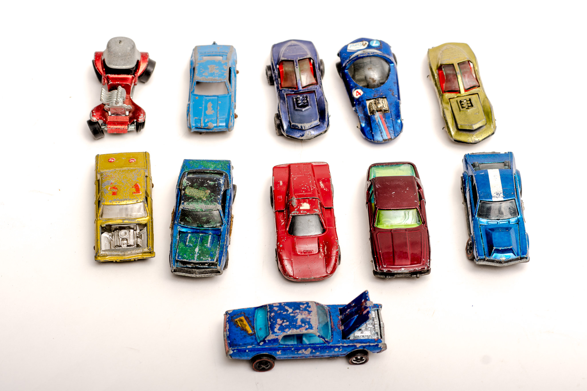 A Collection of Vintage Tonka Trucks