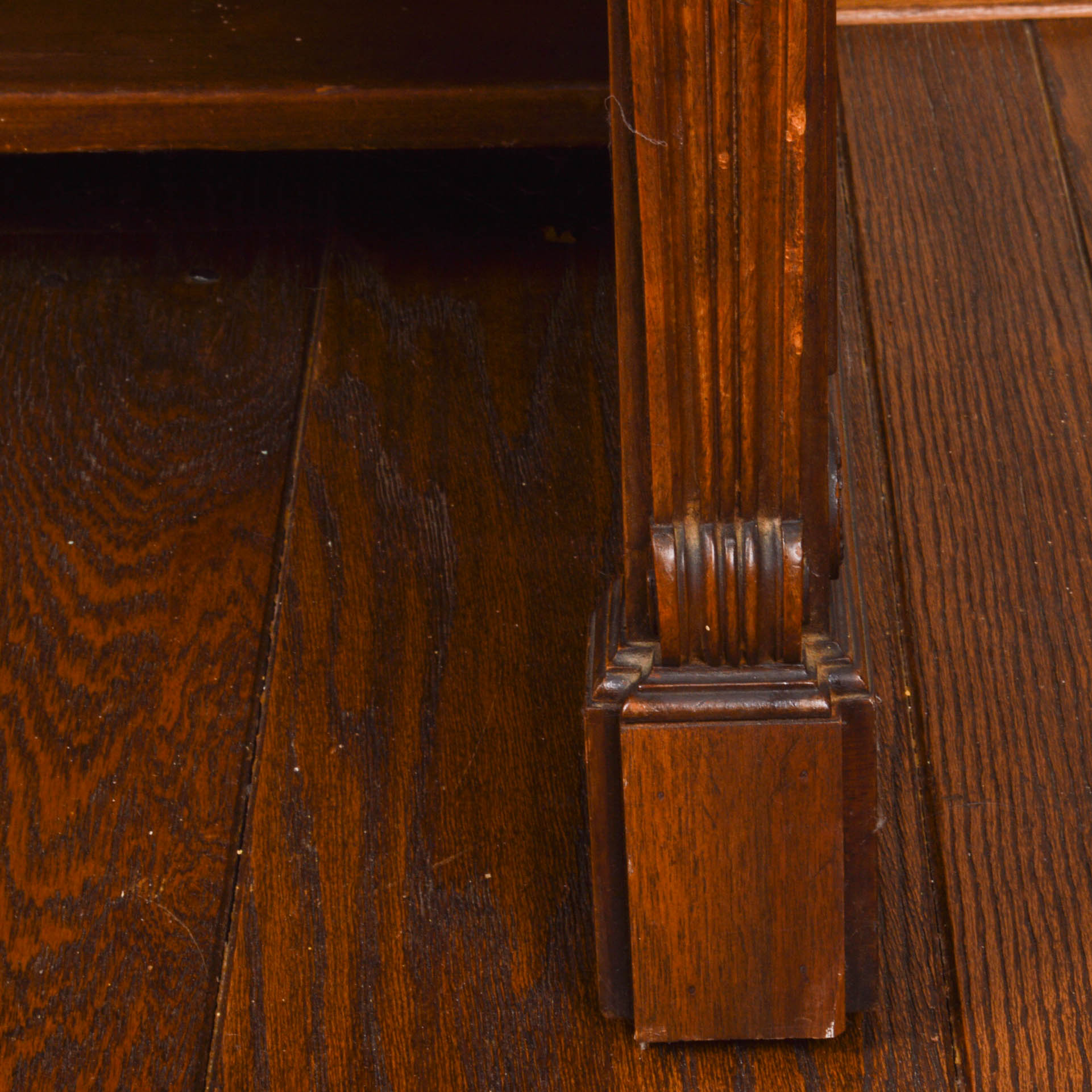 Antique Walnut Ornate Writing Desk