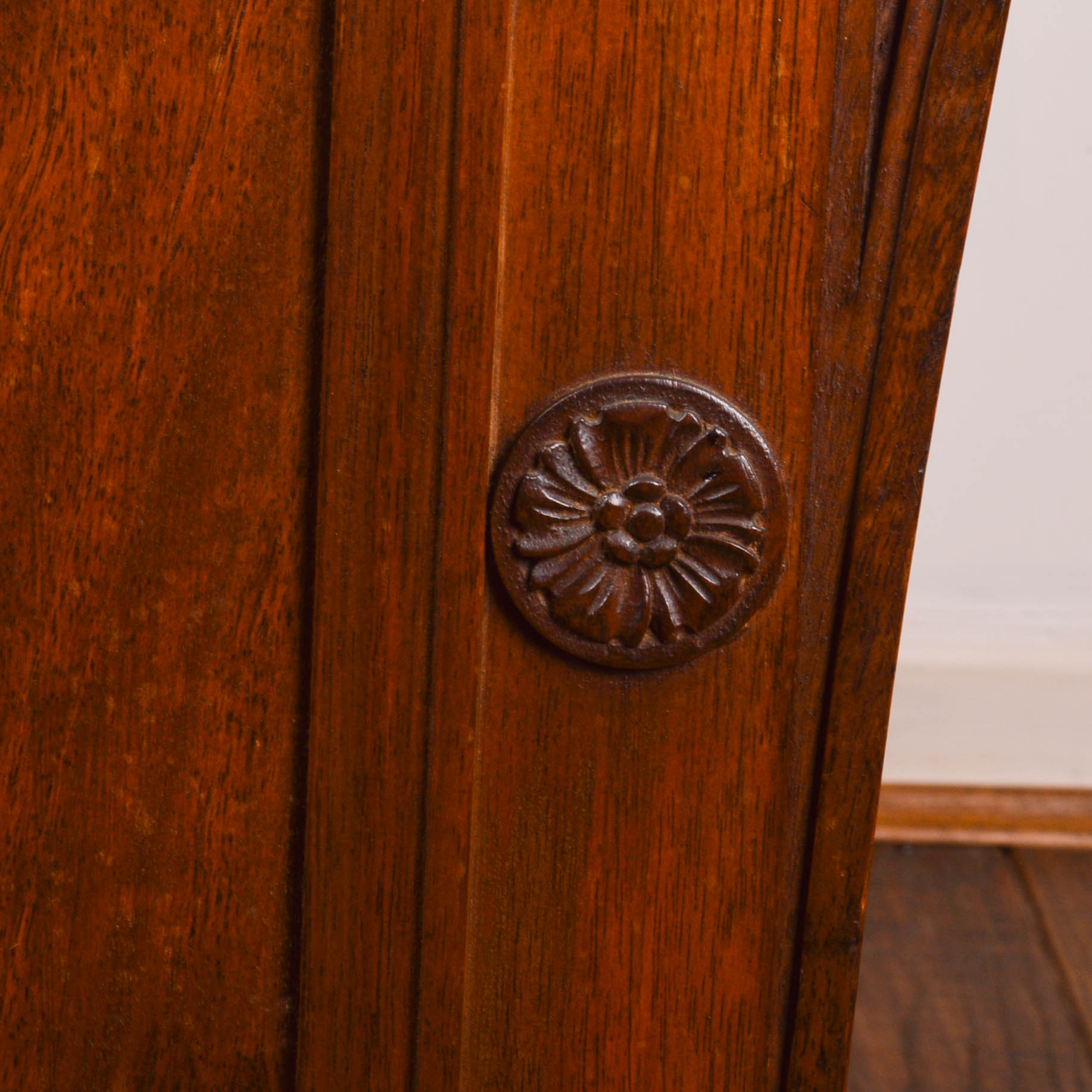 Antique Walnut Ornate Writing Desk