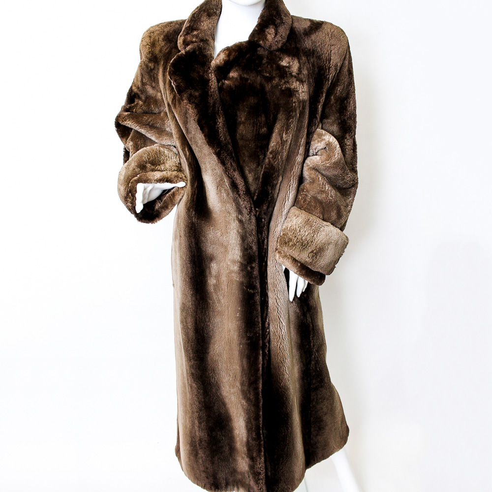 Vintage Stanley Rick Full-Length Beaver Fur Coat