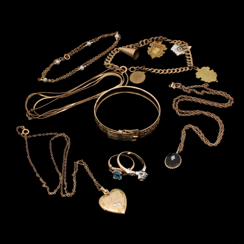 Collection of Gold Filled Jewelry