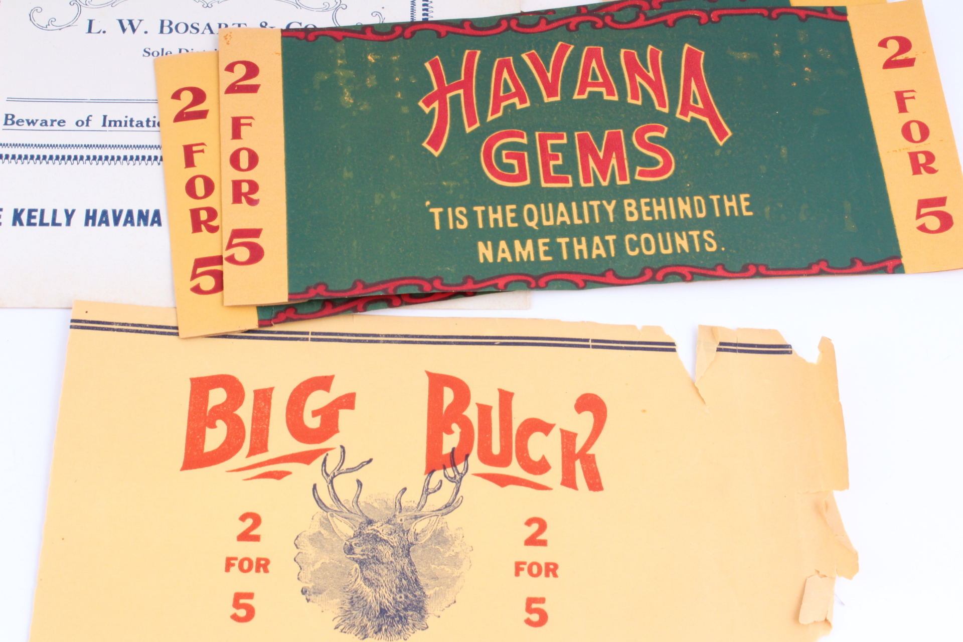 Sizable Collection of Vintage Cigar Box Labels Featuring Ohio Labels