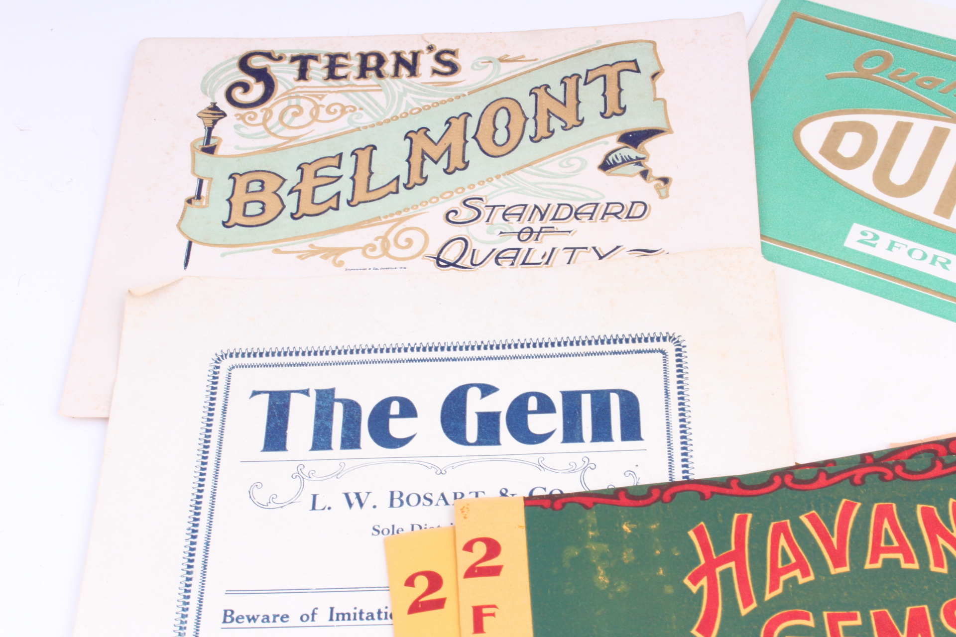 Sizable Collection of Vintage Cigar Box Labels Featuring Ohio Labels