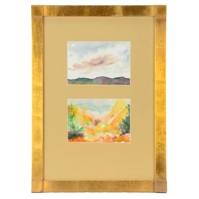 Jordan Krimstein Original Signed Watercolor Landscapes