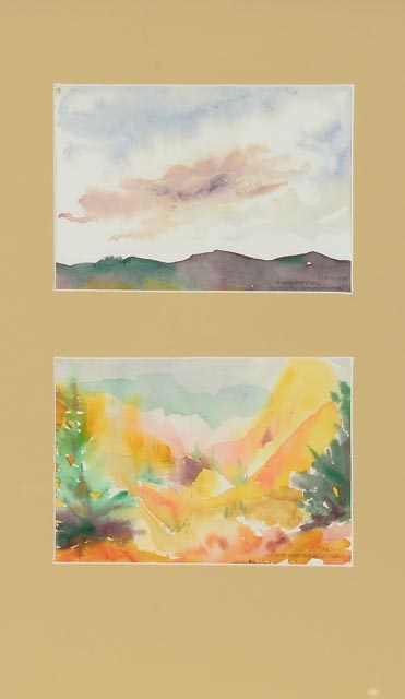Jordan Krimstein Original Signed Watercolor Landscapes