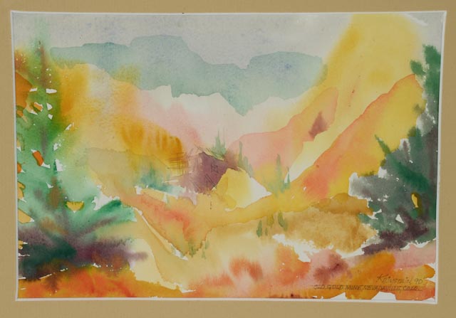 Jordan Krimstein Original Signed Watercolor Landscapes