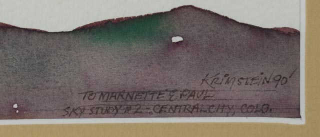 Jordan Krimstein Original Signed Watercolor Landscapes