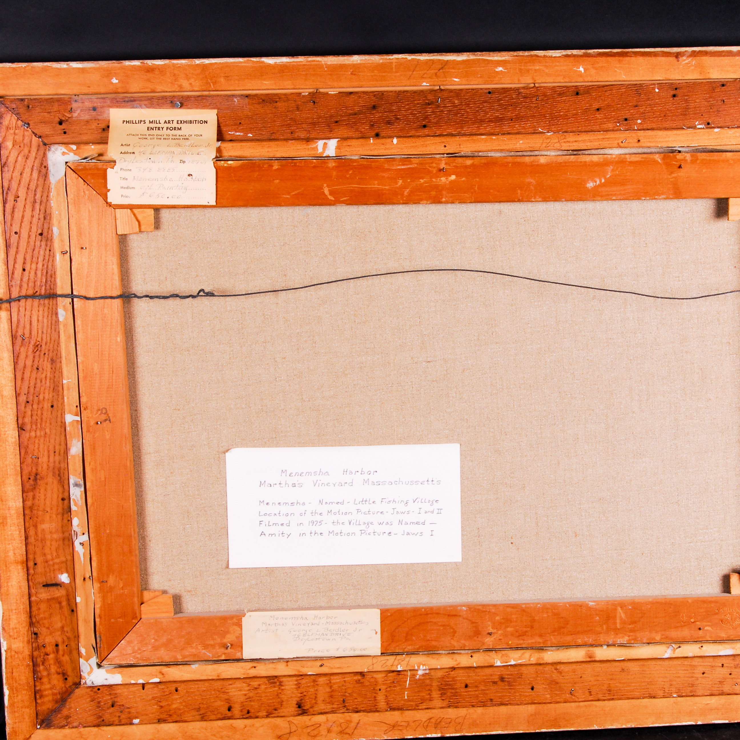 George L. Beidler Signed Oil on Canvas