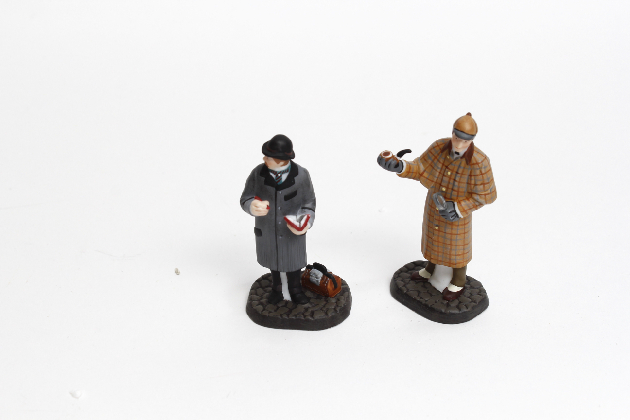 Department 56 Literary Classics "Sherlock Holmes" Decor and Book