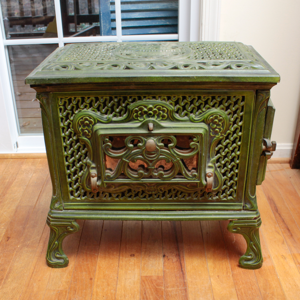 Arthur Martin "Le Brul Bois" Art Nouveau Wood Burning Stove