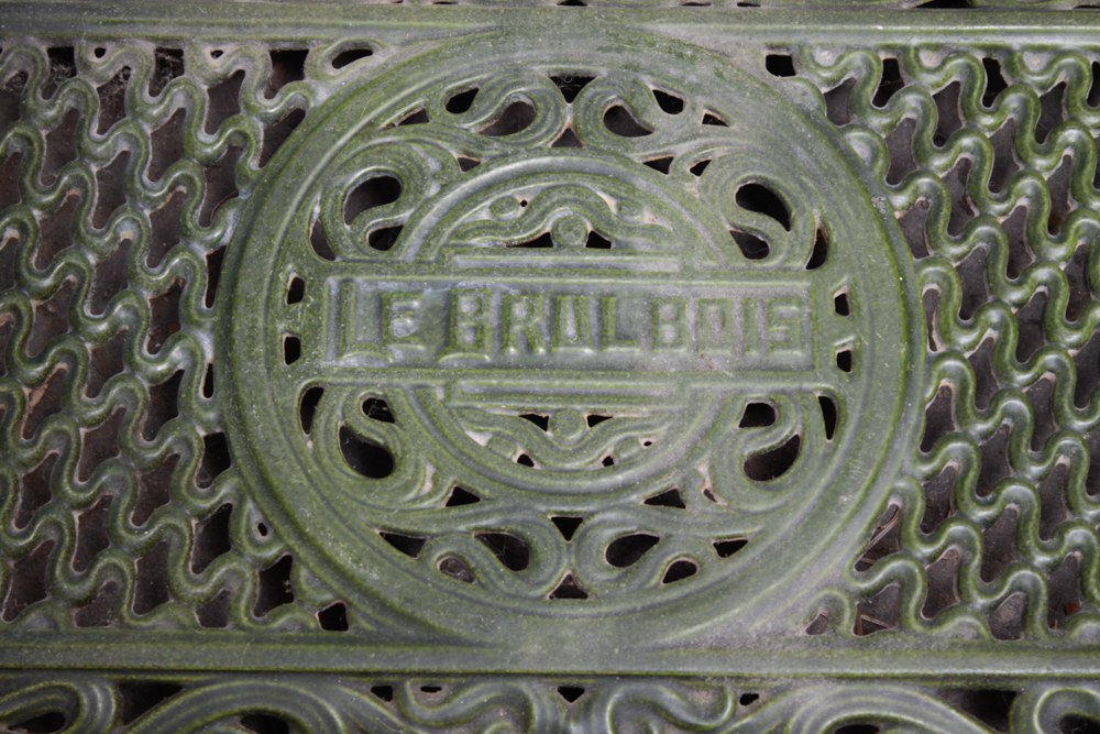 Arthur Martin "Le Brul Bois" Art Nouveau Wood Burning Stove