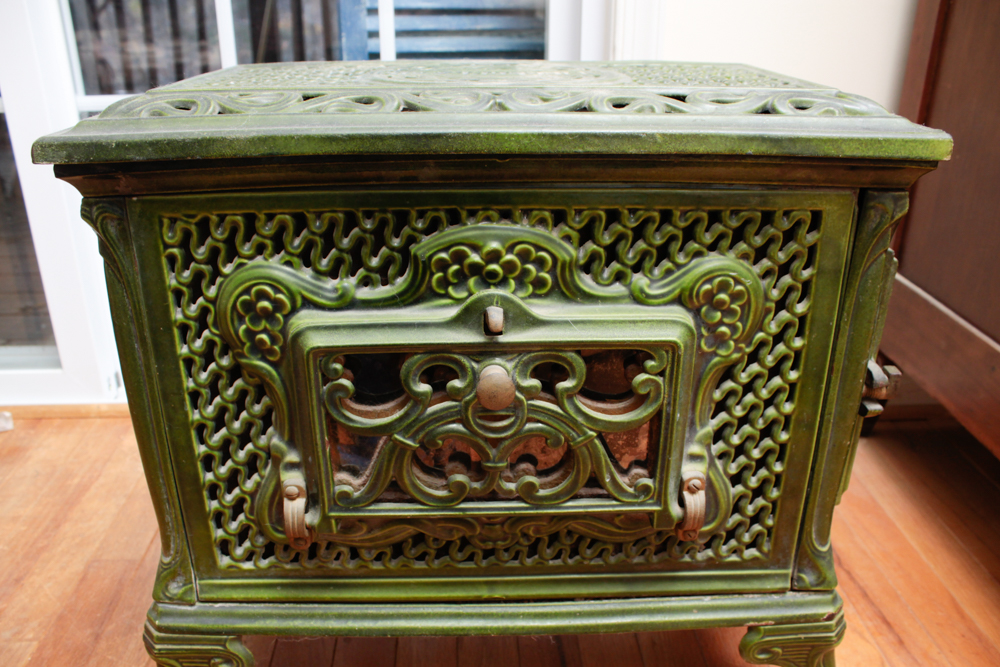 Arthur Martin "Le Brul Bois" Art Nouveau Wood Burning Stove