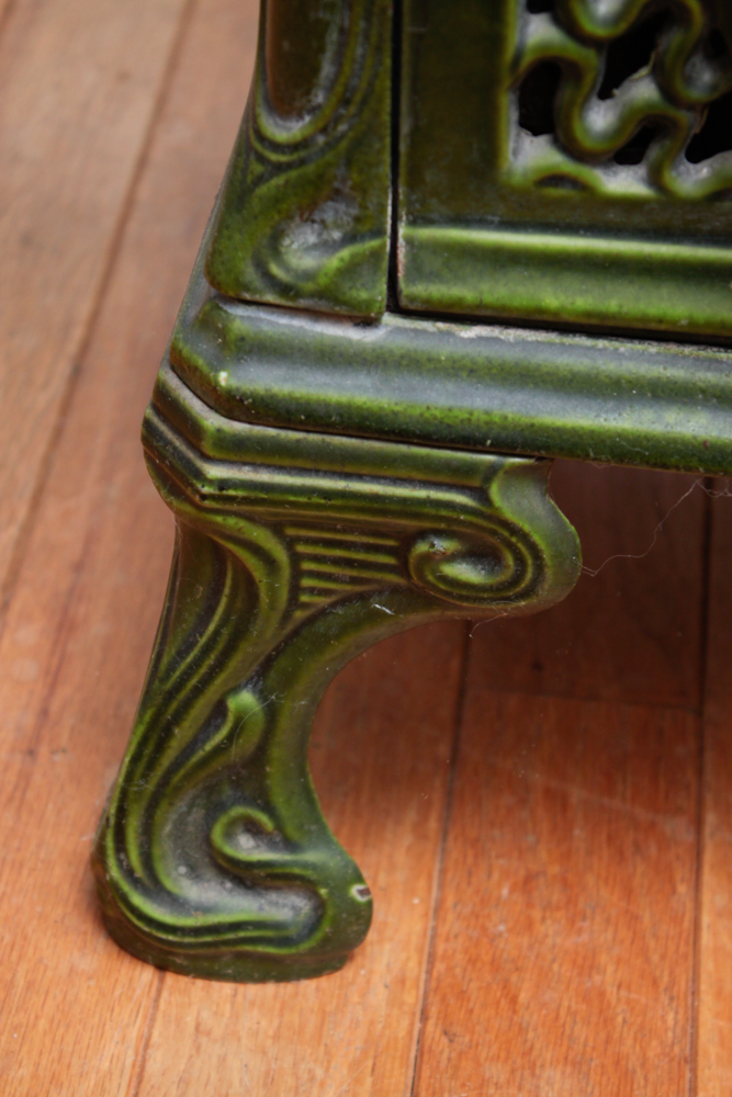 Arthur Martin "Le Brul Bois" Art Nouveau Wood Burning Stove