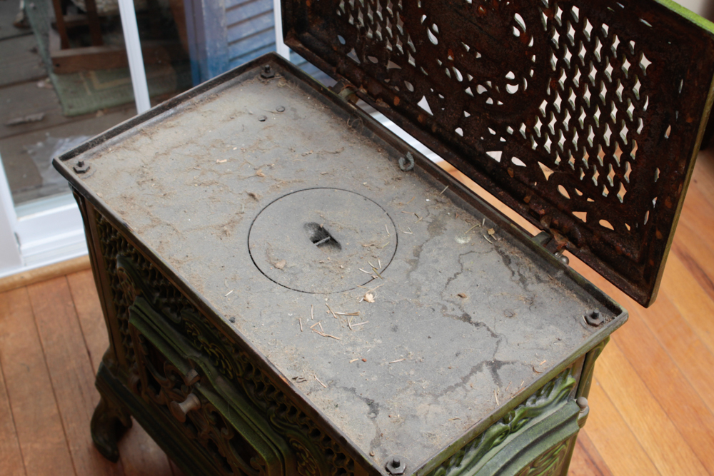 Arthur Martin "Le Brul Bois" Art Nouveau Wood Burning Stove