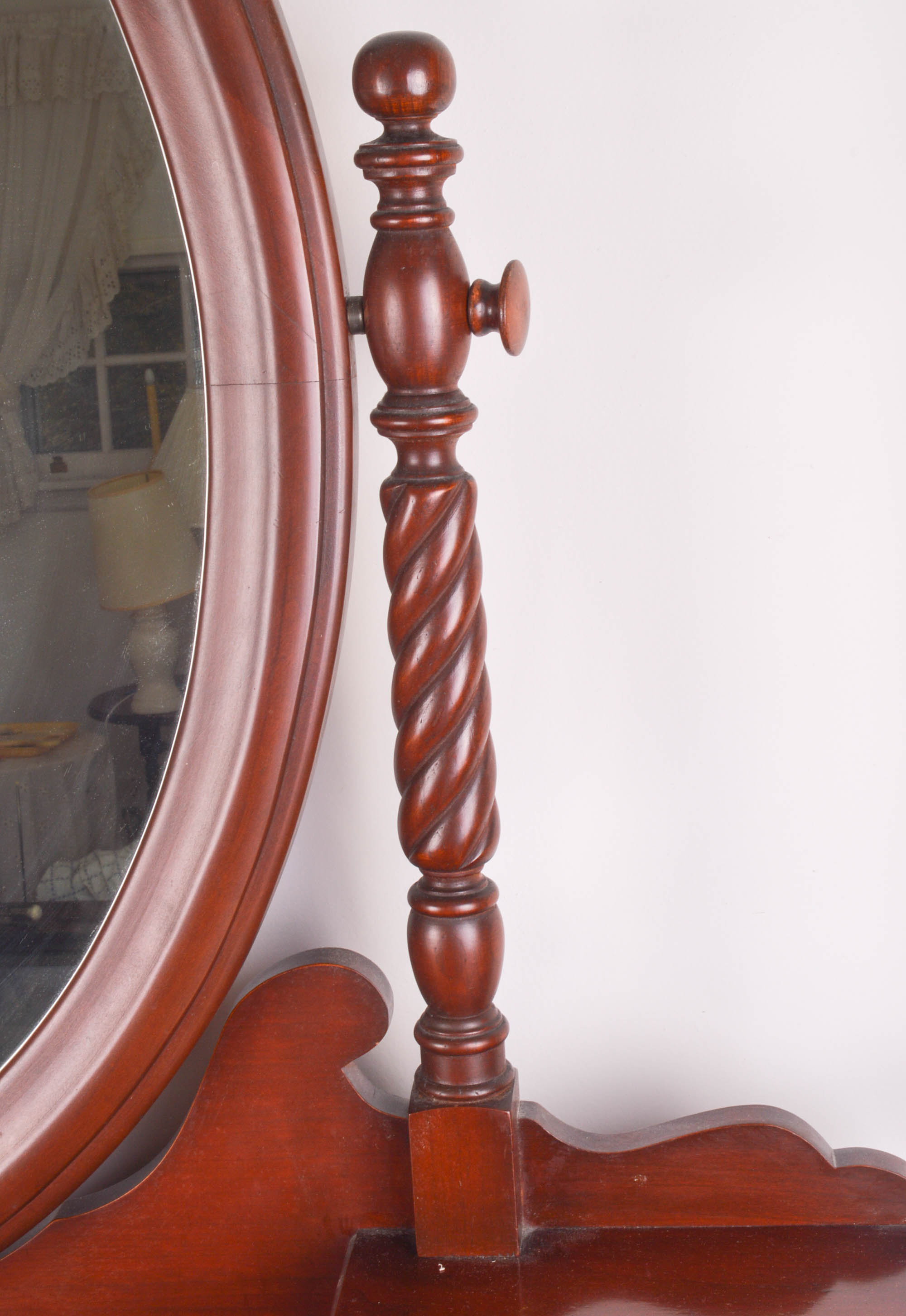 Cherry Vanity with Mirror and Bench