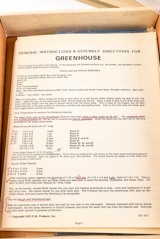 P.M. Products Greenhouse Kit